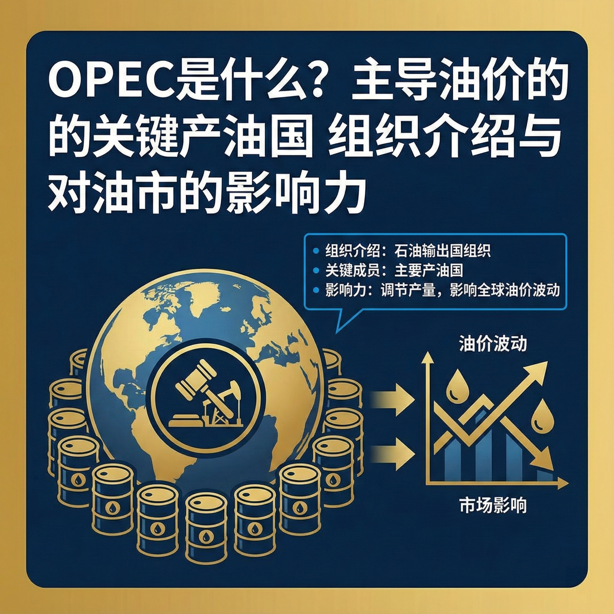 OPEC是什么？主导油价的关键产油国组织介绍与对油市的影响力