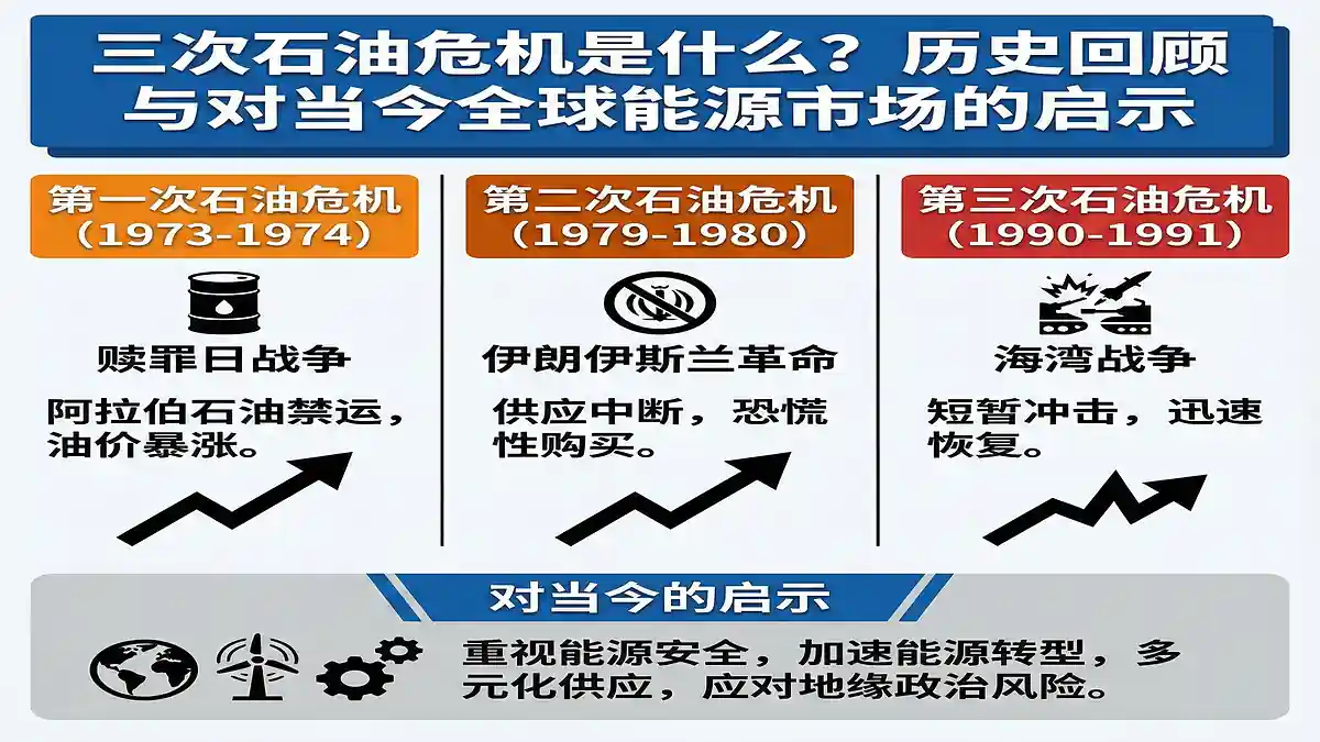 三次石油危机是什么？历史回顾与对当今全球能源市场的启示