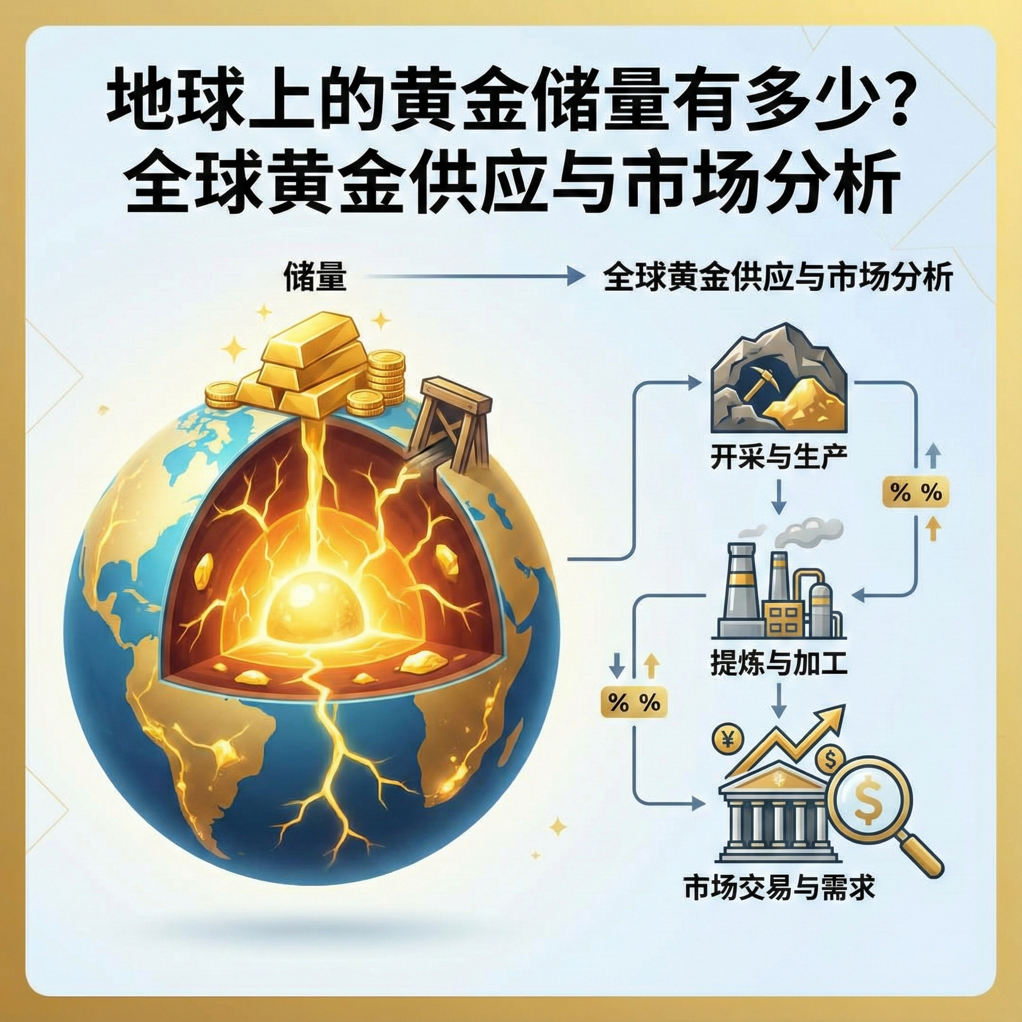 地球上的黄金储量有多少？全球黄金供应与市场分析