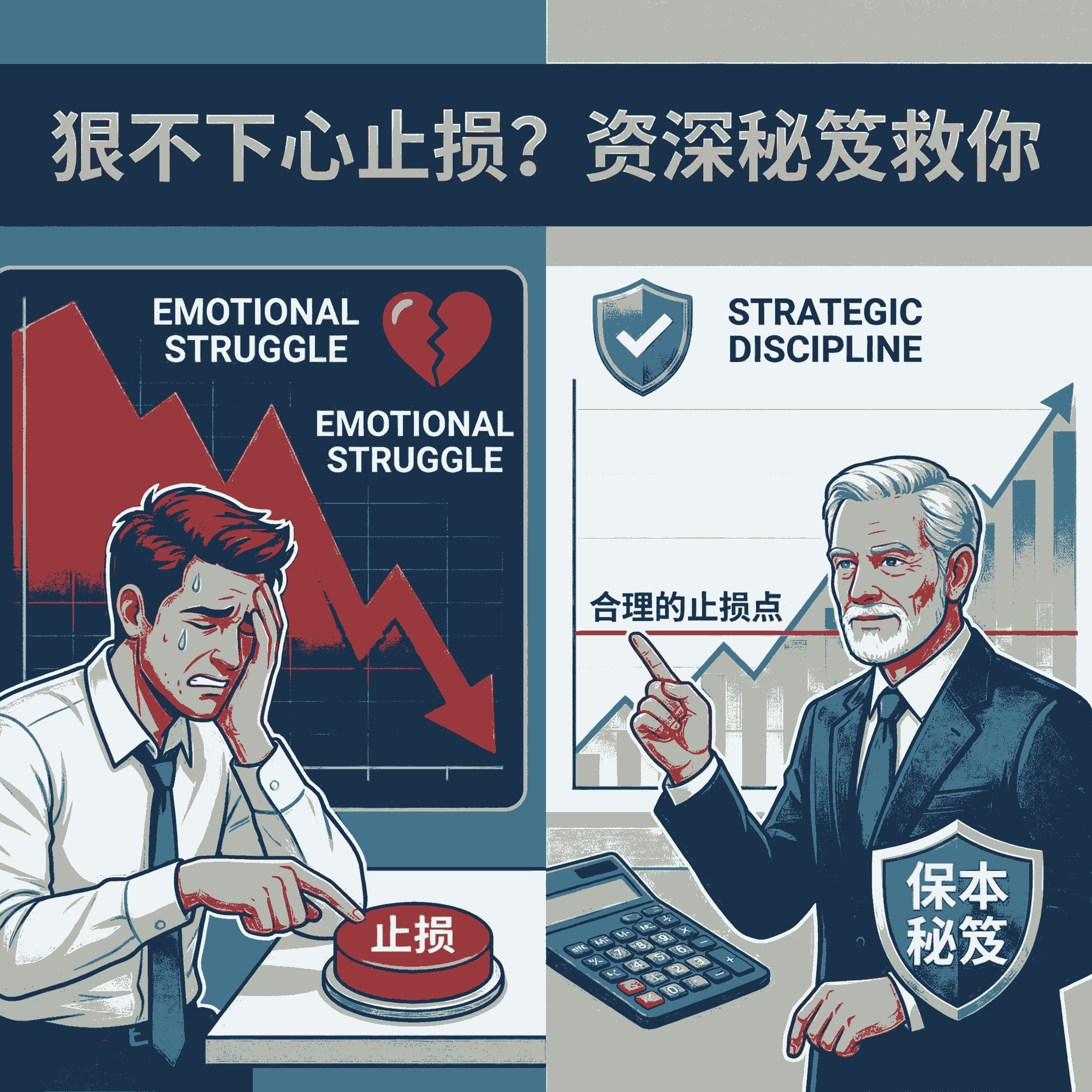 为何你总是狠不下心止损？止损点设多少最合理？资深交易员的保本秘笈