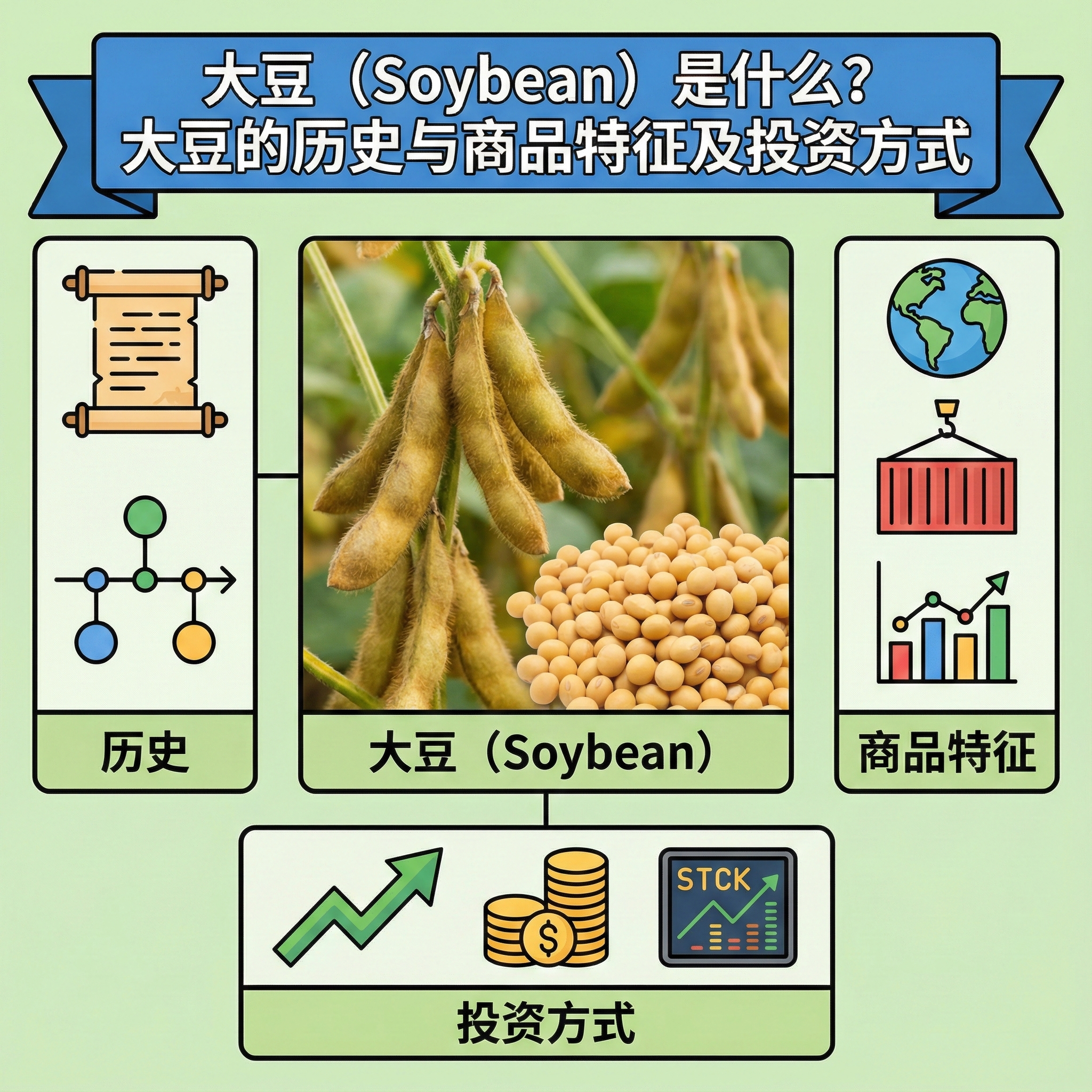 大豆（Soybean）是什么？大豆的历史与商品特征及投资方式