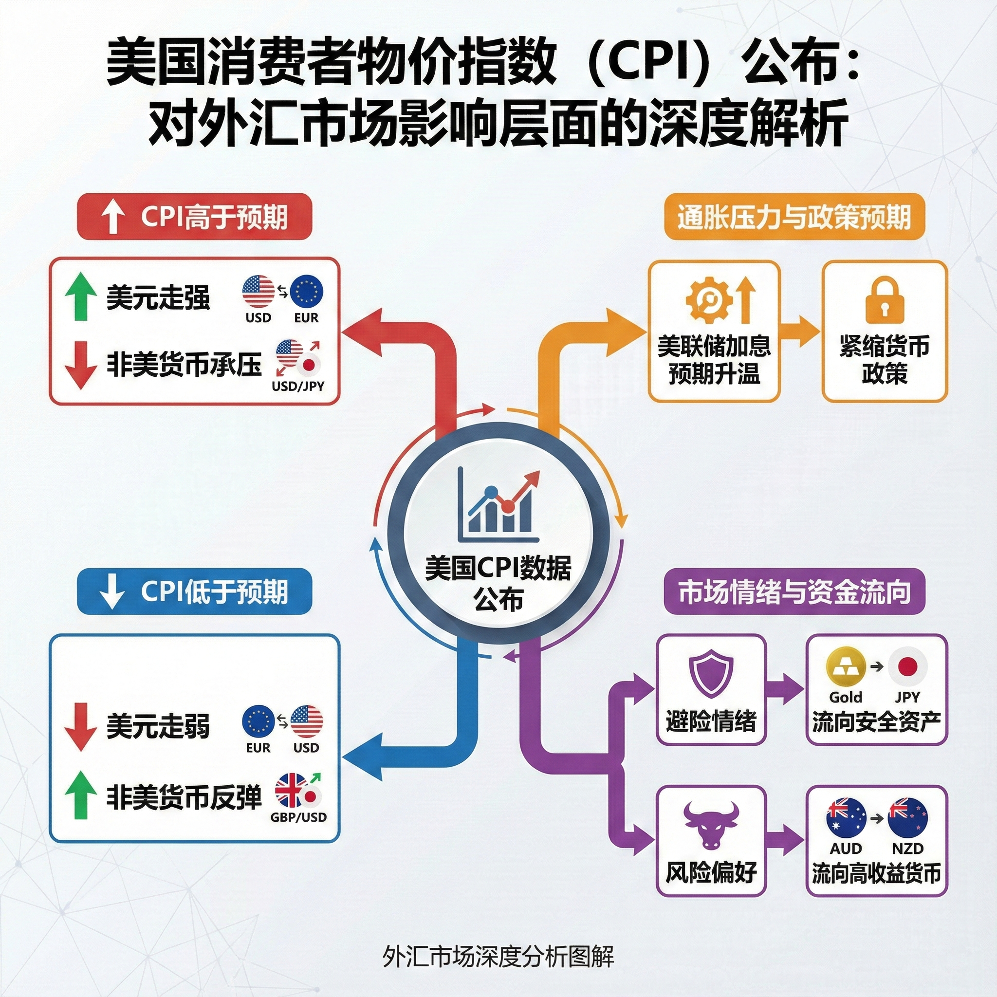 美国消费者物价指数（CPI）公布：对外汇市场影响层面的深度解析