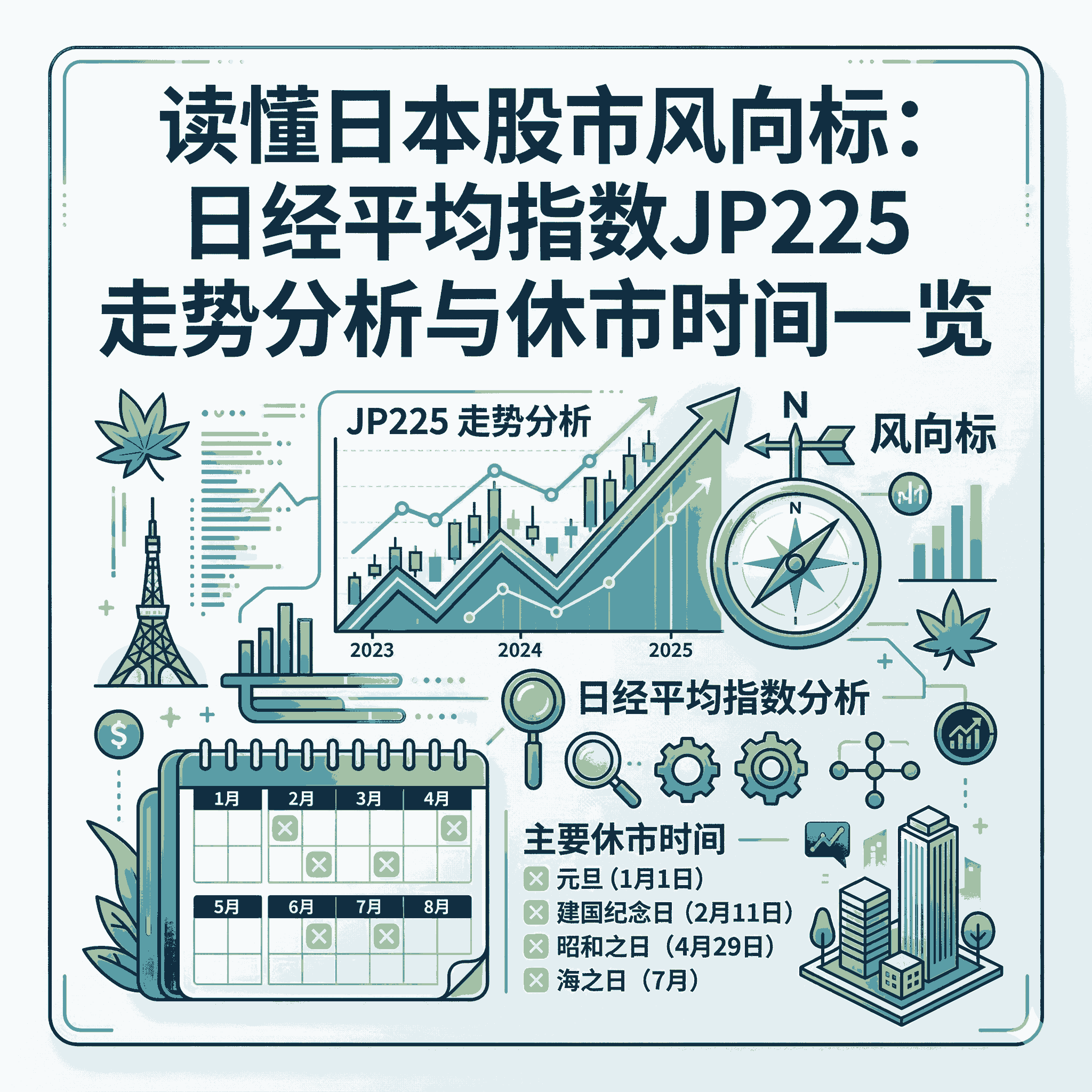 读懂日本股市风向标：日经平均指数JP225走势分析与休市时间一览