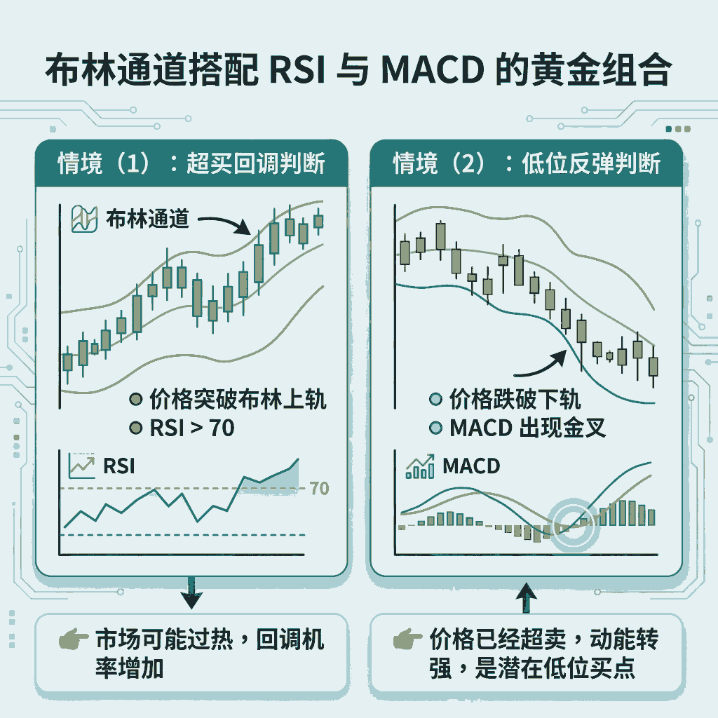 布林通道搭配 RSI 与 MACD 的黄金组合