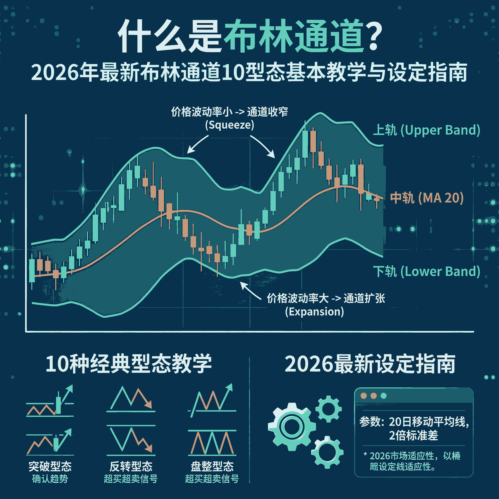 什么是布林通道？2026年最新布林通道10型态基本教学与设定指南