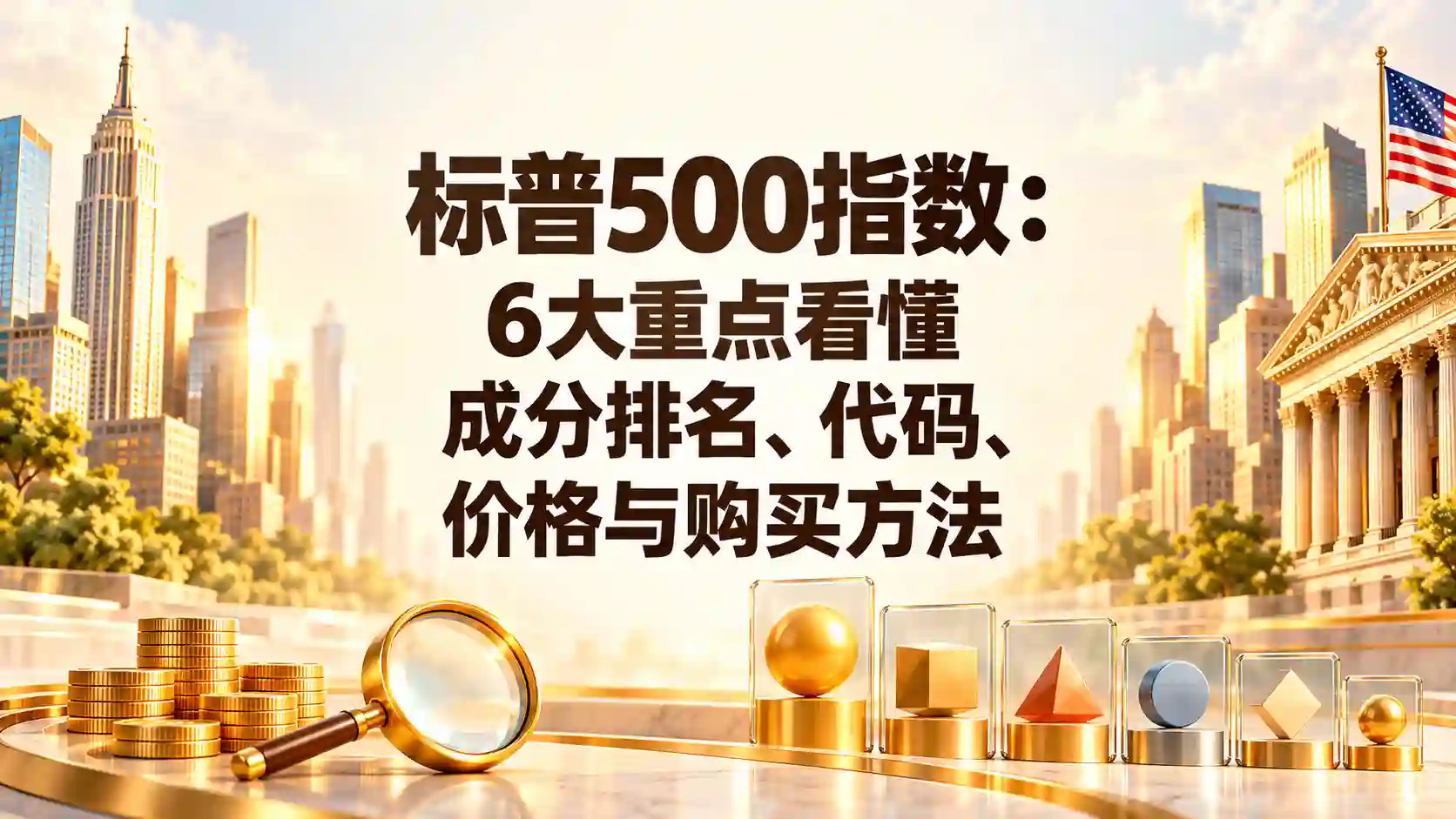 标普500指数：6大重点看懂成分排名、代码、价格与购买方法