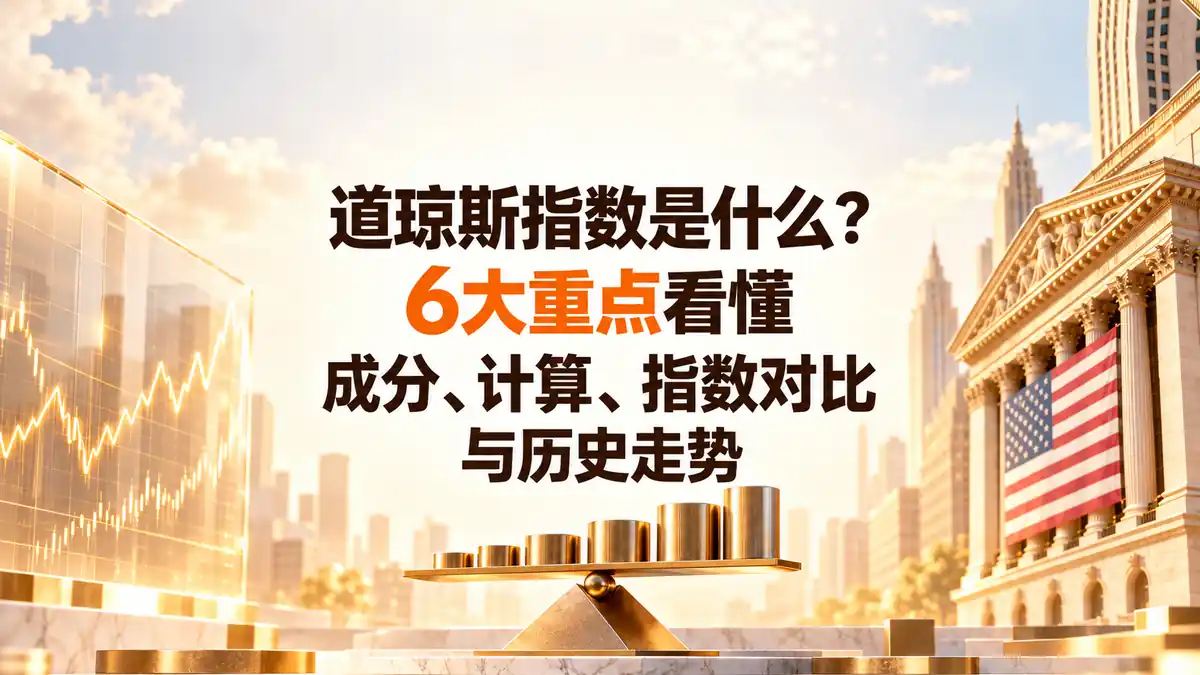 道琼斯指数是什么？6大重点看懂成分、计算、指数对比与历史走势
