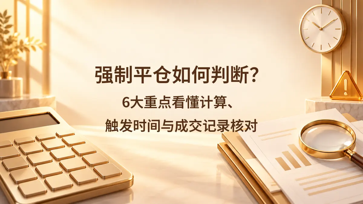 强制平仓如何判断？6大重点看懂计算、触发时间与成交记录核对