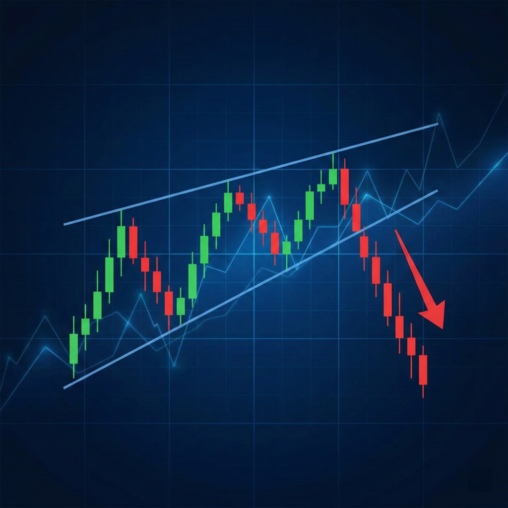 看跌訊號：上升楔形（Rising Wedge）