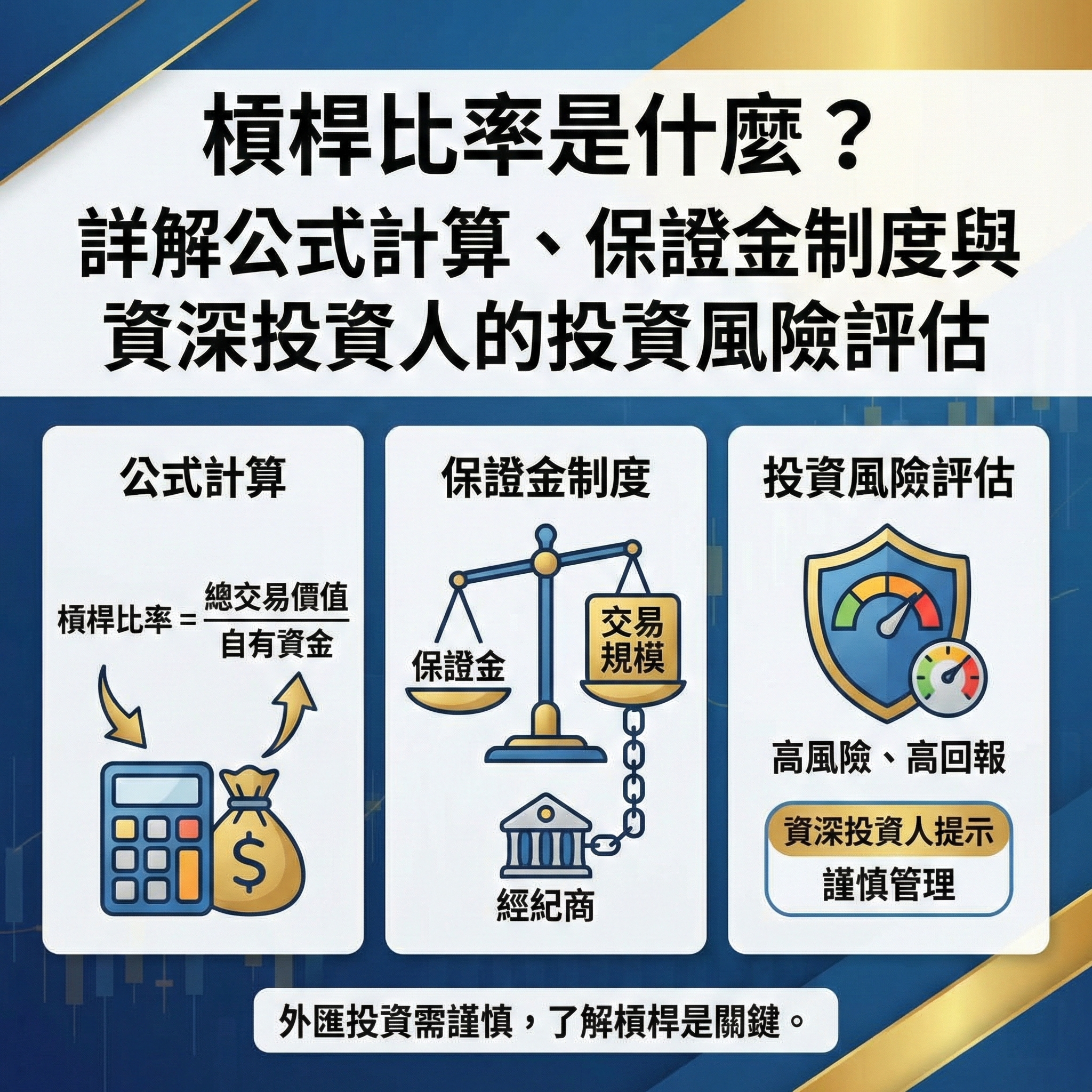 槓桿比率是什麼？詳解公式計算、保證金制度與資深投資人的投資風險評估