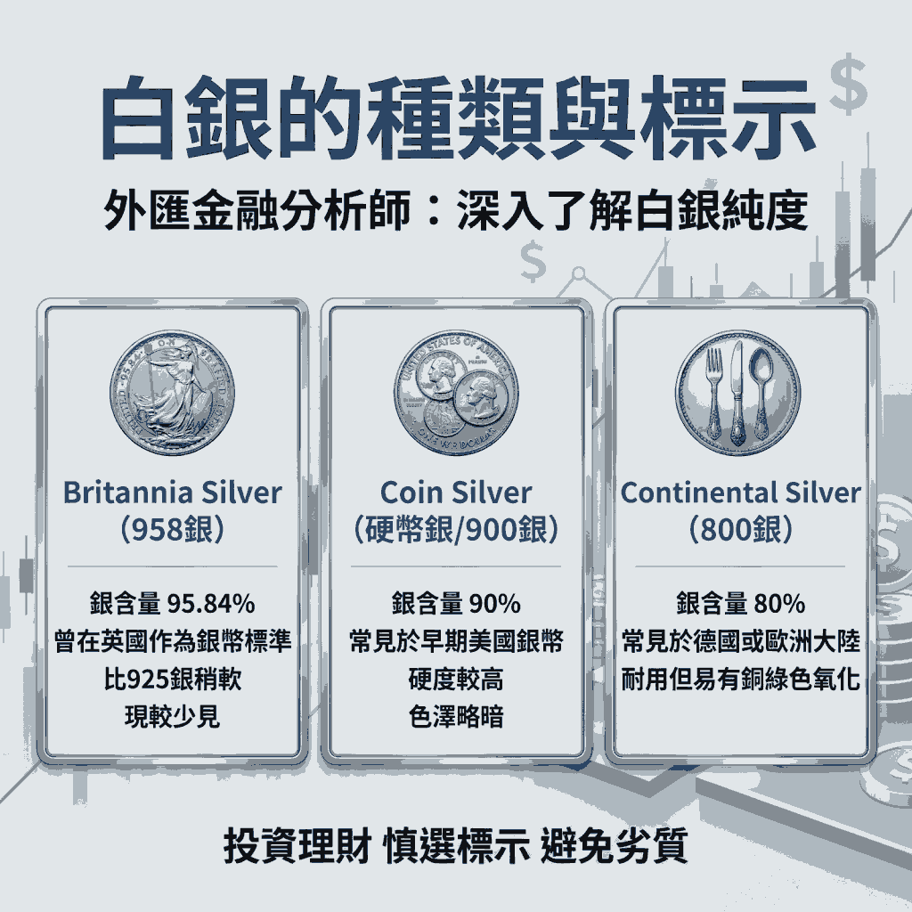 深入了解白銀的種類與標示
