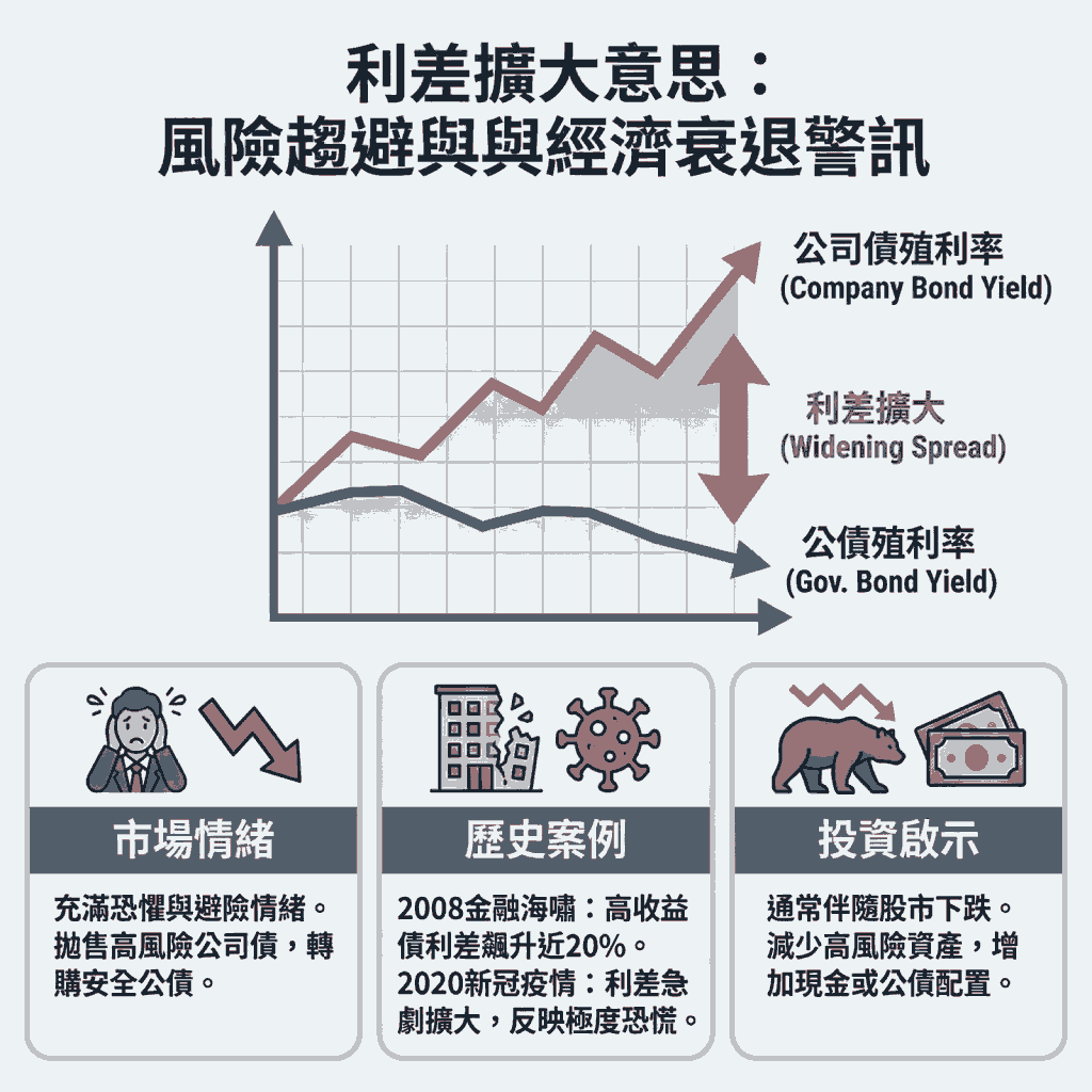 利差擴大意思:風險趨避與經濟衰退警訊