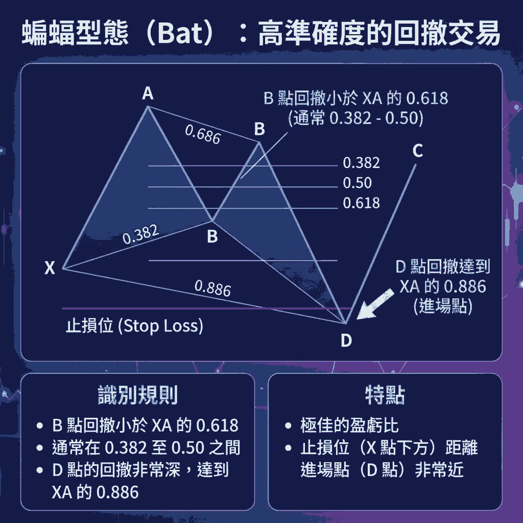 蝙蝠型態（Bat）：高準確度的回撤交易