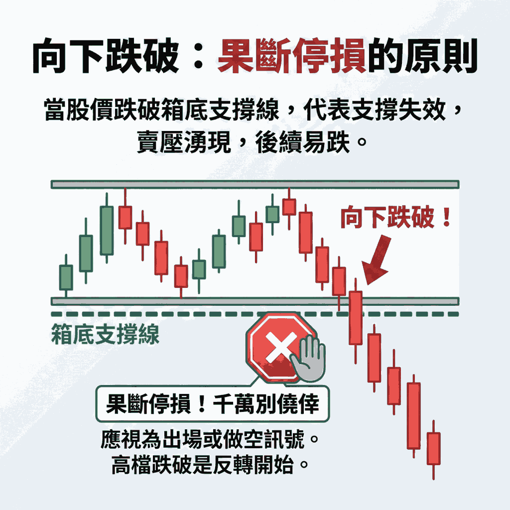 向下跌破：果斷停損的原則