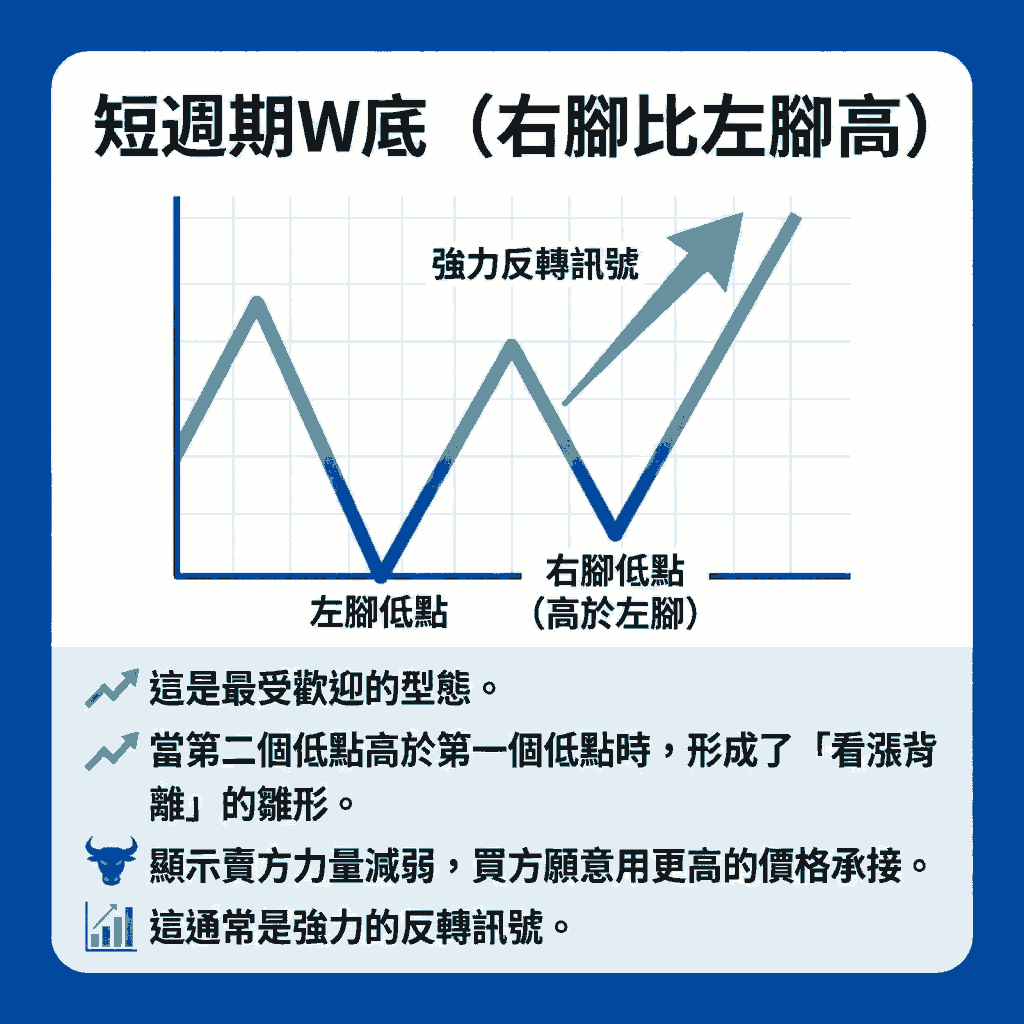短週期W底（右腳比左腳高）