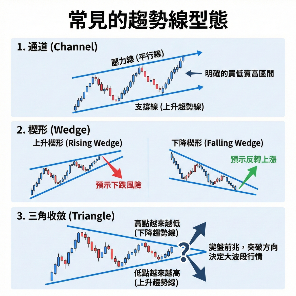 常見的趨勢線型態