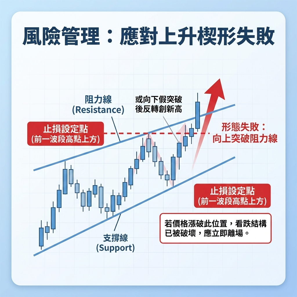風險管理：應對上升楔形失敗