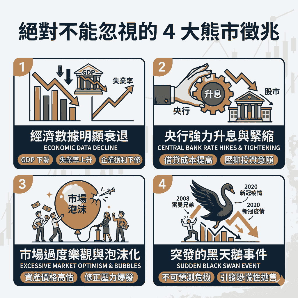 絕對不能忽視的4大熊市徵兆