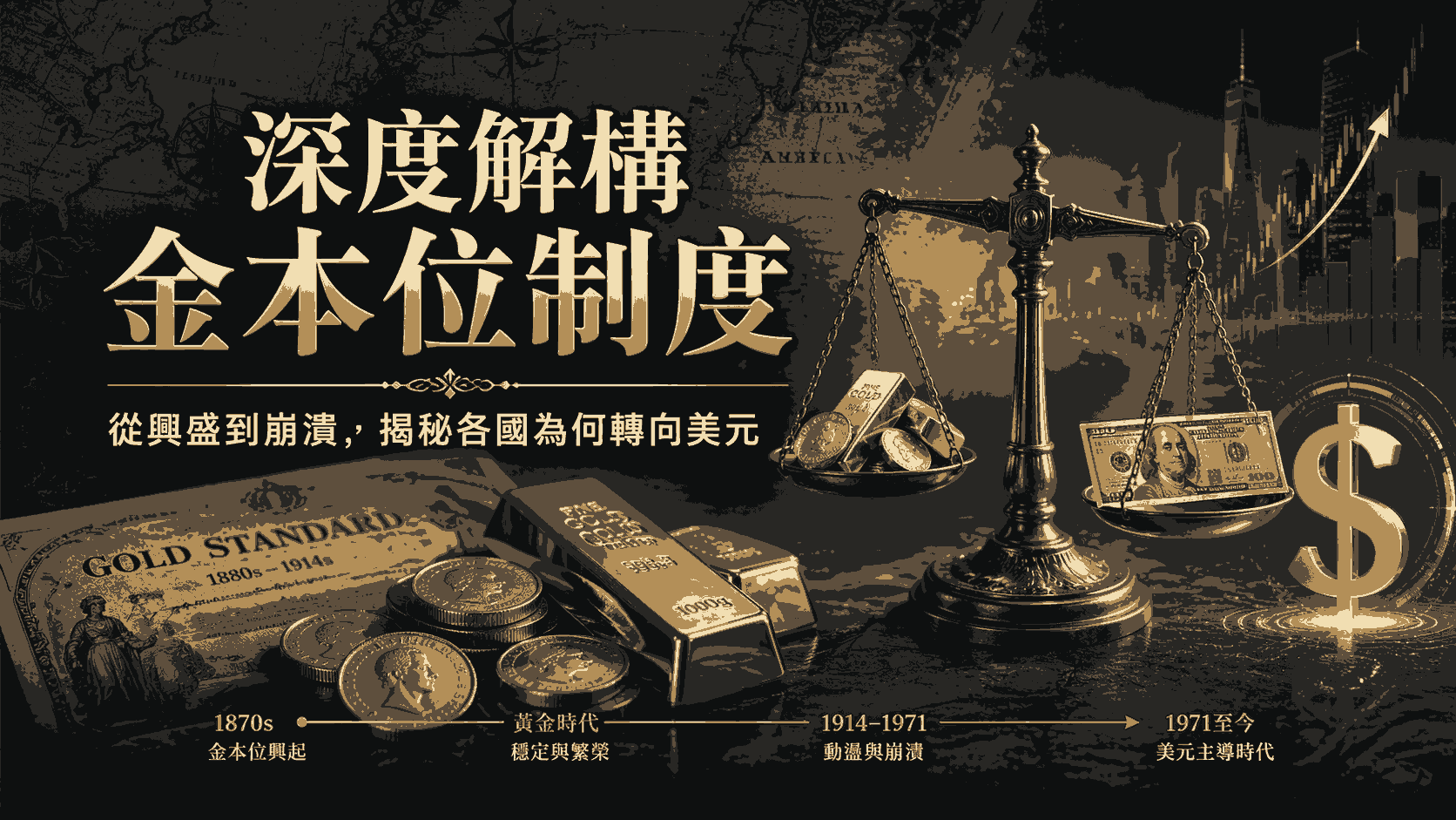 深度解構金本位制度的歷史，從興盛到崩潰！揭秘金本位制國家為何轉向美元？