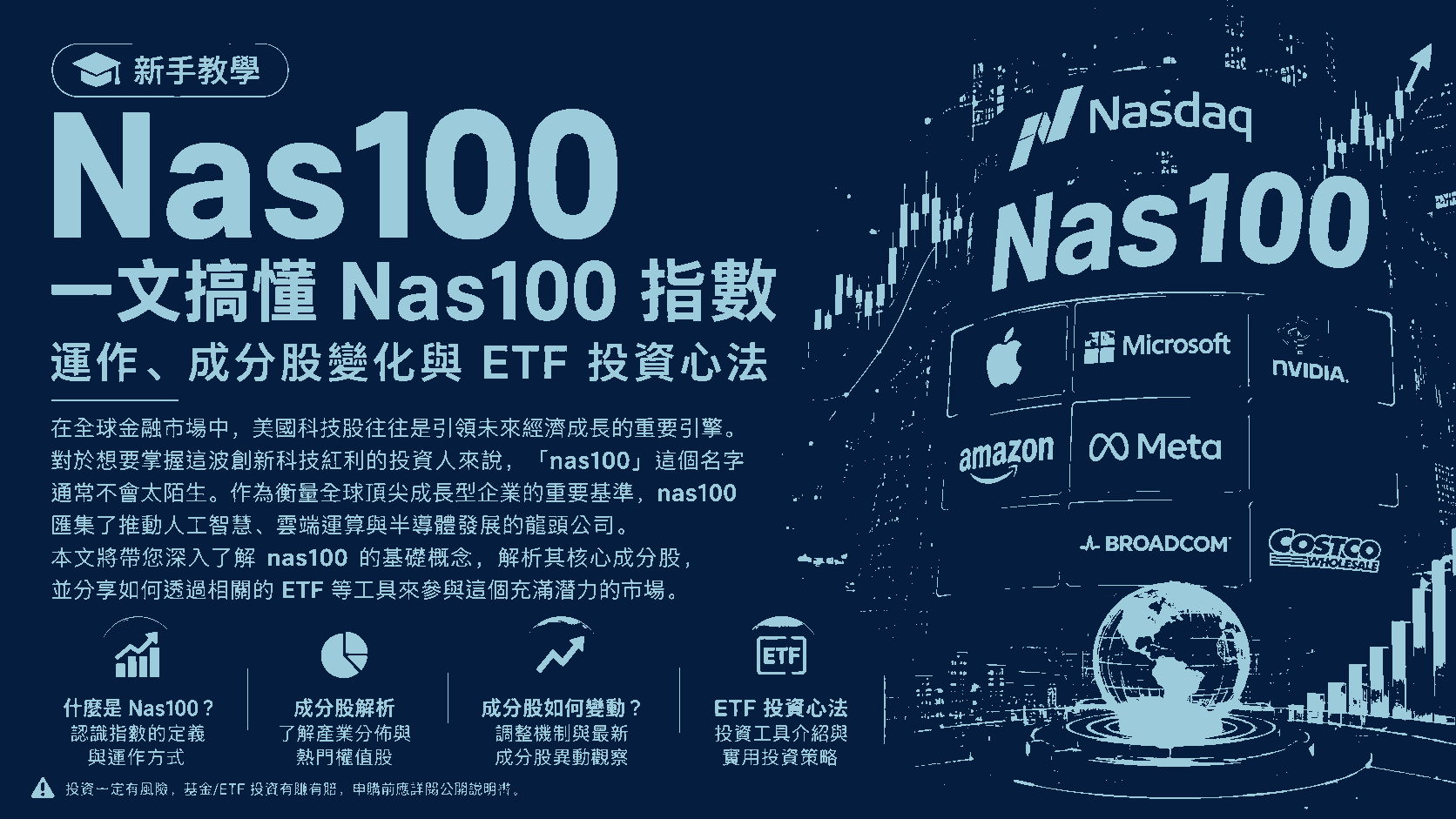 Nas100 新手教學：一文搞懂 Nas100 指數運作、成分股變化與 ETF 投資心法