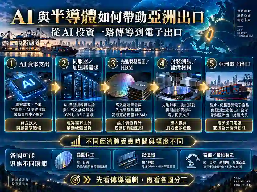 AI 與半導體如何帶動亞洲出口