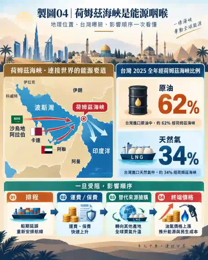 荷姆茲海峽被封鎖會怎樣?能源供應的四階段衝擊