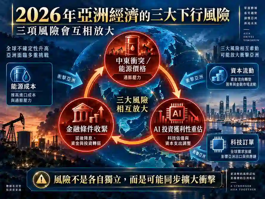 2026 年亞洲經濟的三大下行風險