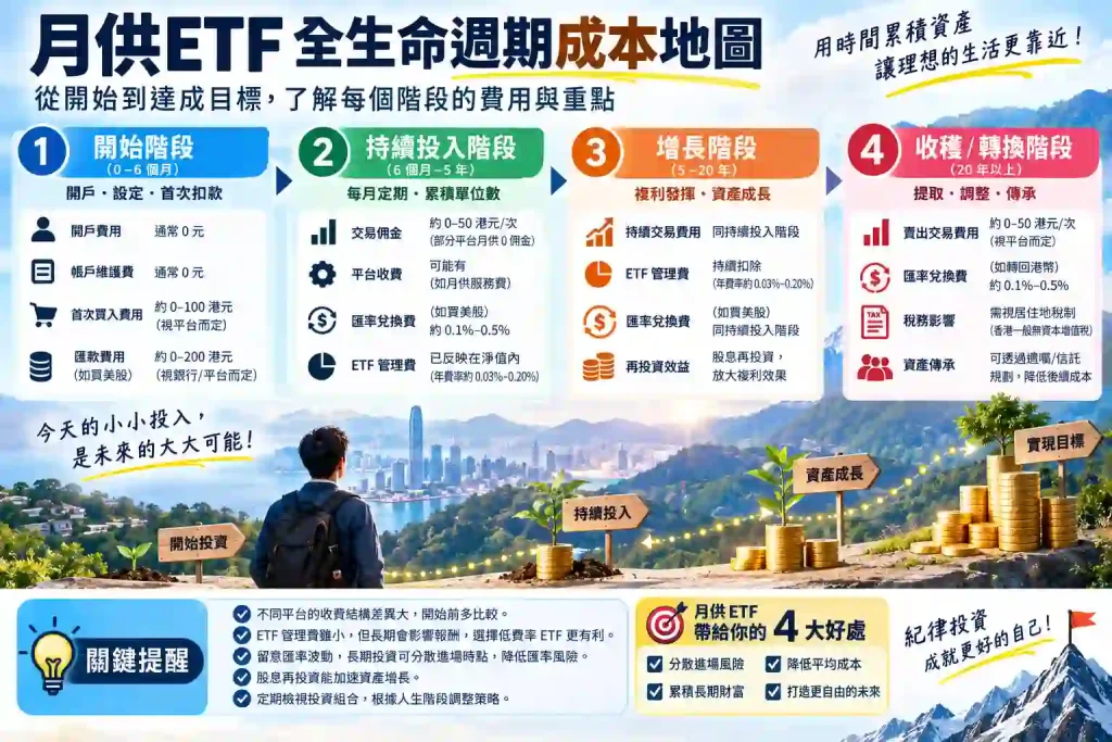 ETF 買入、持有、分派及退出成本怎樣分類?