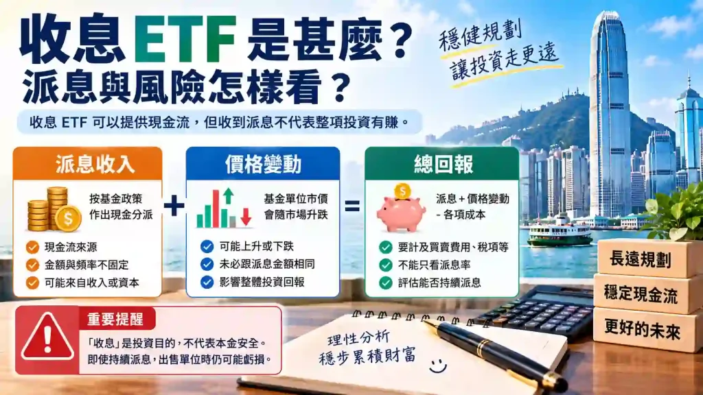 收息 ETF 是甚麼?派息與風險怎樣看?