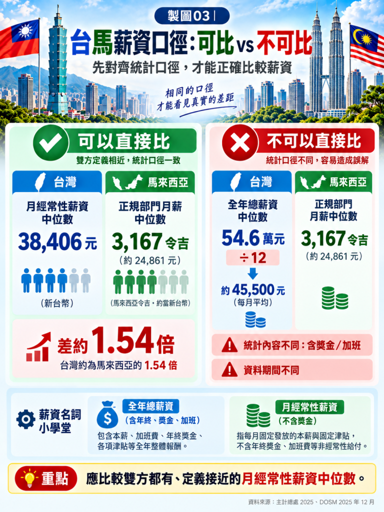 台馬薪資比較:為什麼不能用「年薪除以 12」
