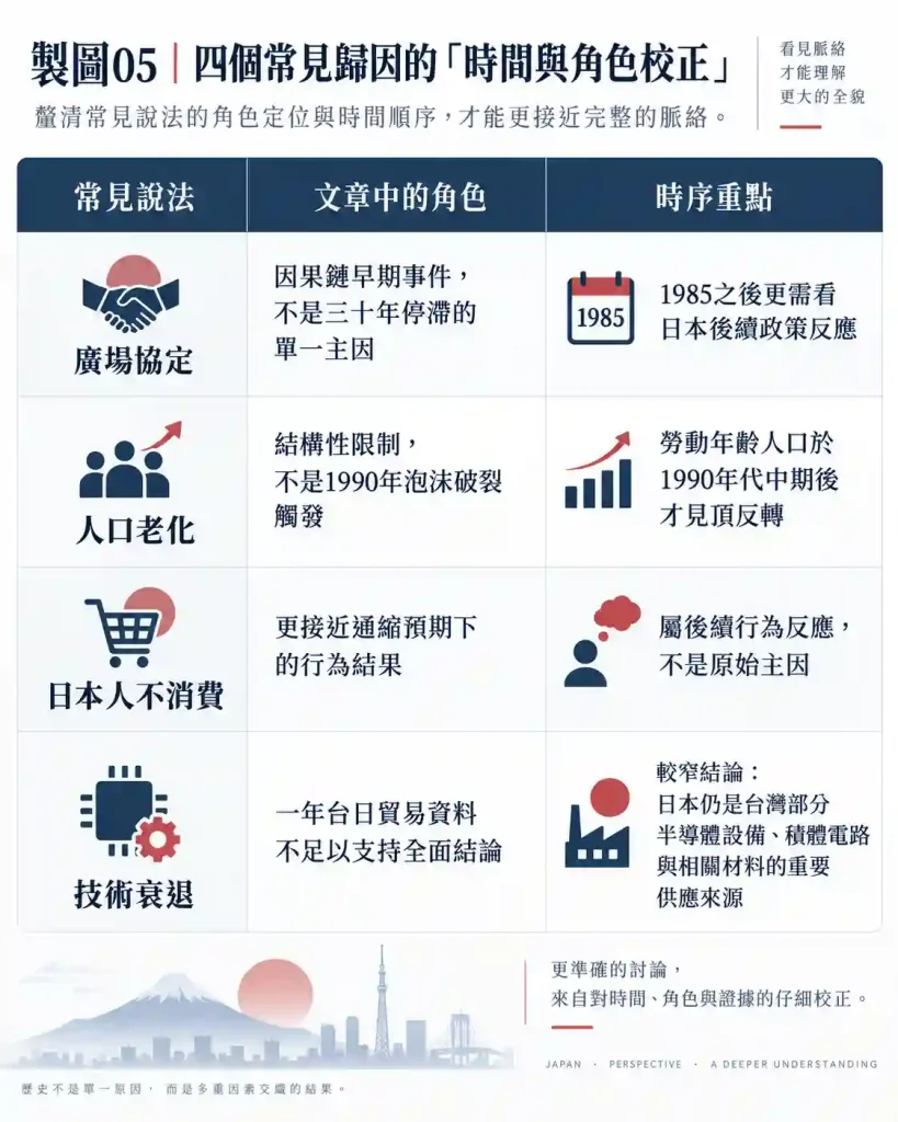 日本經濟衰退有哪些常見錯誤歸因?