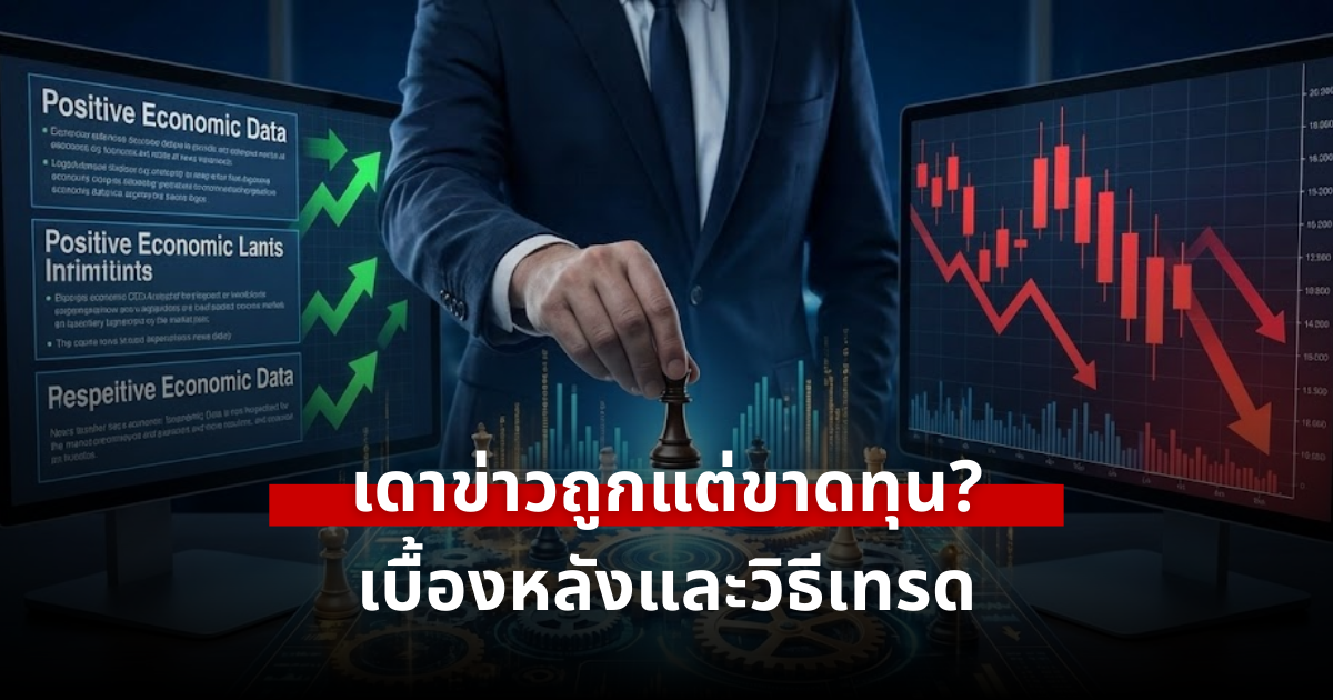 เดาข่าวถูกแต่ขาดทุน? เบื้องหลังราคาสวนทางและวิธีเทรดข่าวอย่างมือโปร