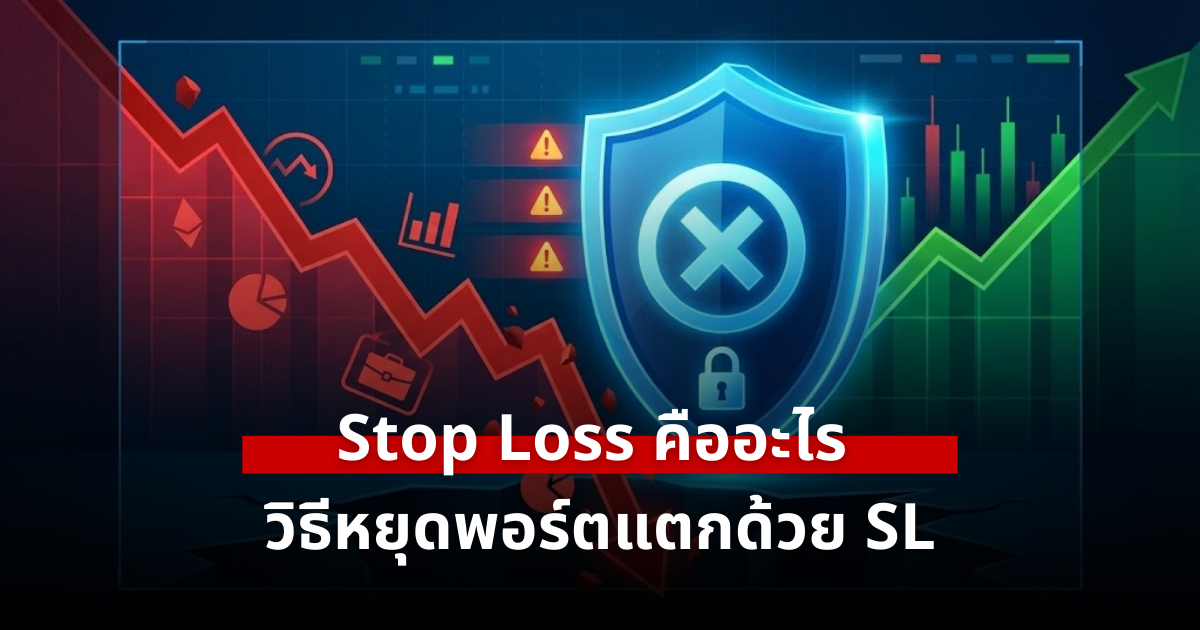 Stop Loss คืออะไร วิธีหยุดพอร์ตแตกด้วย SL เทคนิคคุมความเสี่ยงที่คนส่วนใหญ่เมินเฉย
