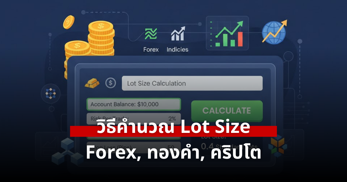 Lot คืออะไร? วิธีคำนวณ Lot Size ใน Forex ทองคำ ดัชนี และคริปโตฯ สำหรับการวางแผนเทรด