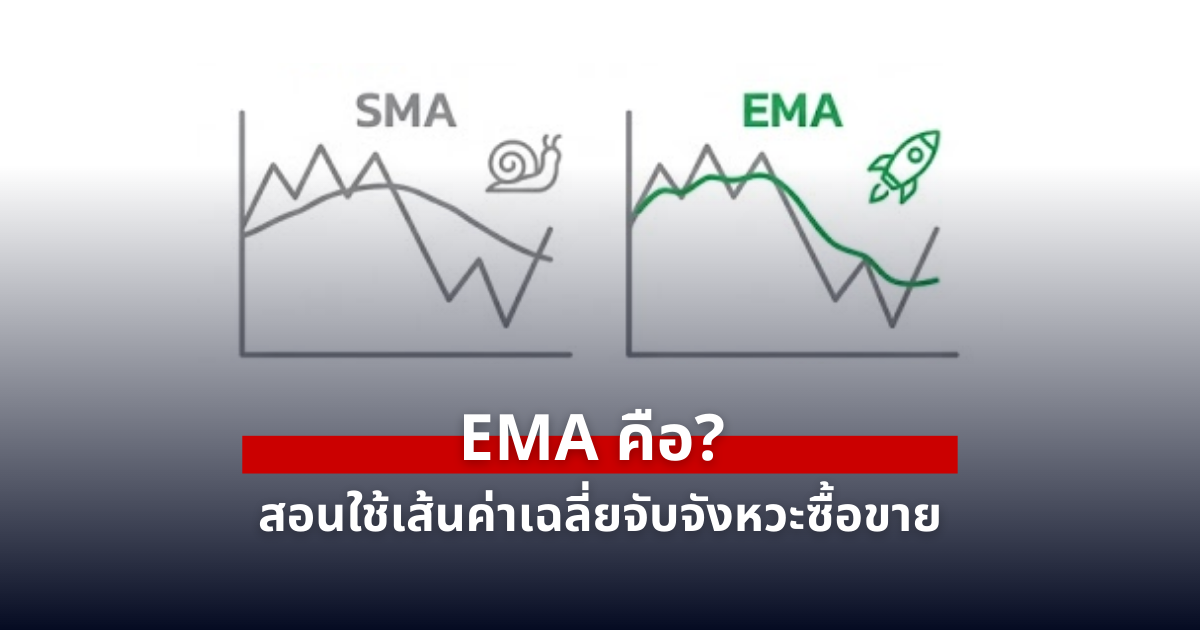 EMA คืออะไร? สอนใช้เส้นค่าเฉลี่ยจับจังหวะซื้อขาย แบบเข้าใจง่าย